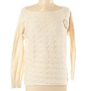 Military Hippie - Forever Roses Cream Sweater S/M